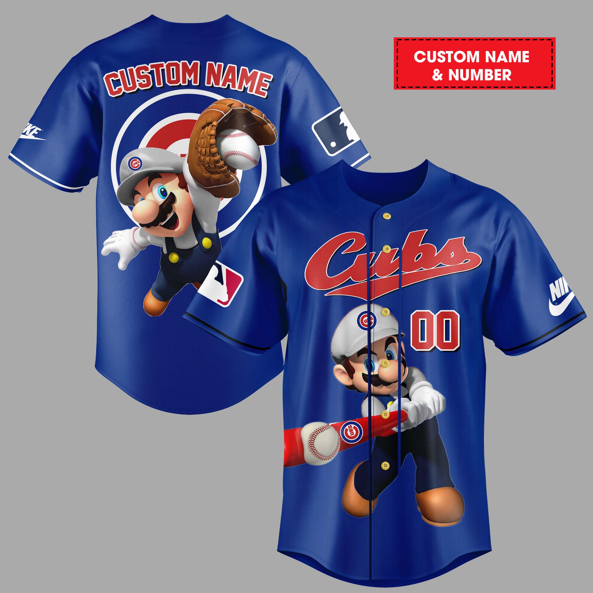 Custom Miami Marlins MLB Jersey Shirt with Mario
