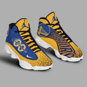 NBA Golden State Warriors Air Jordan 13 Custom Name Shoes