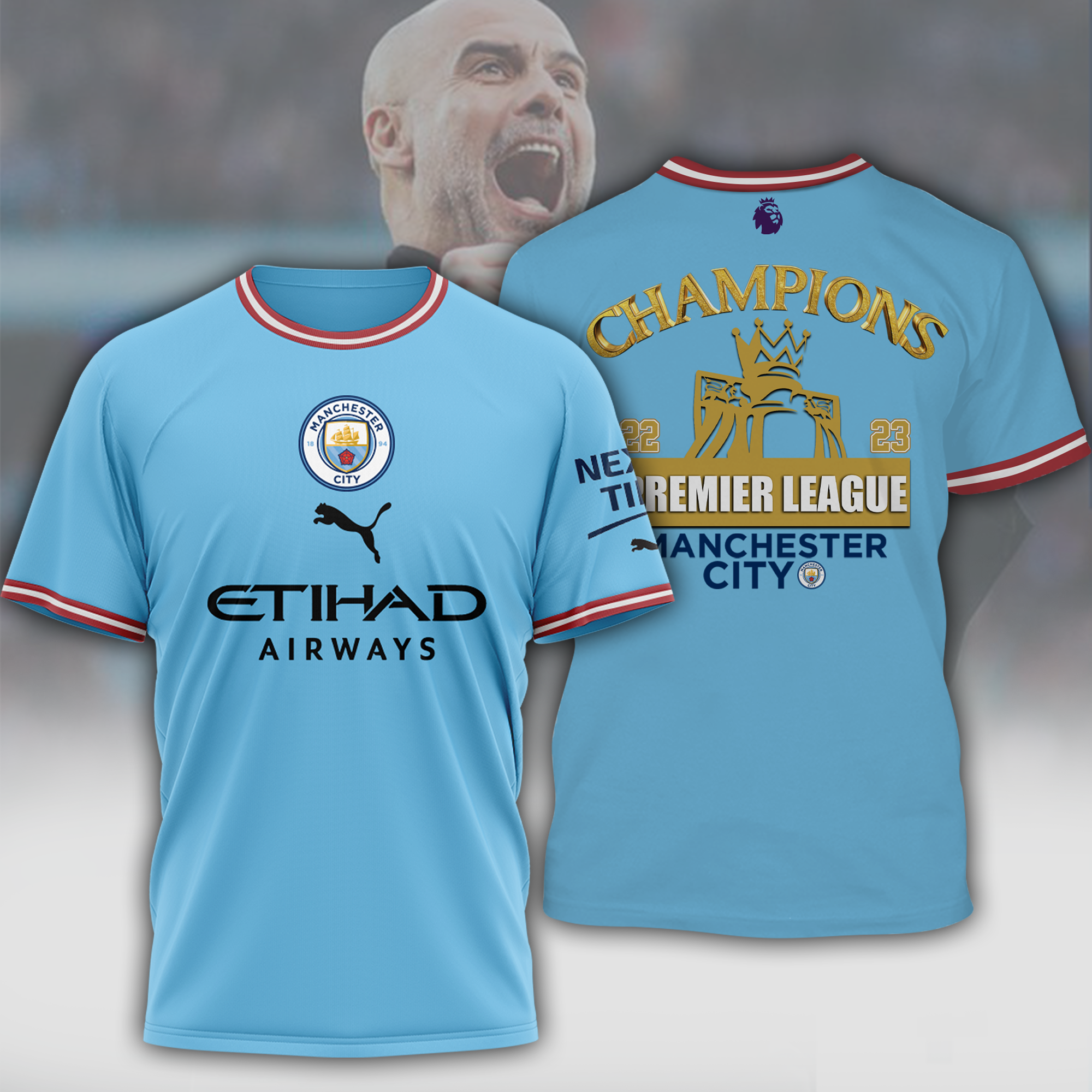 Check top t shirt Manchester City below 5