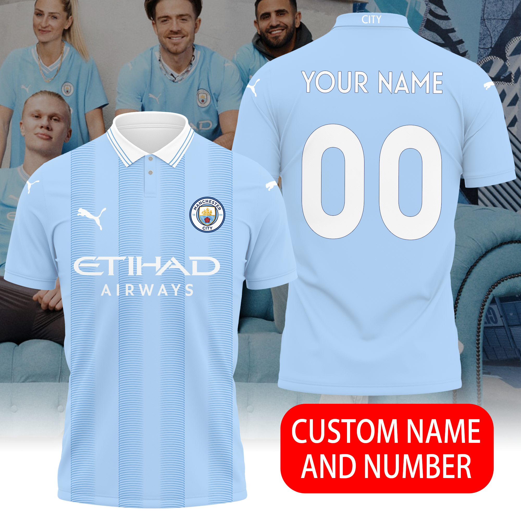 Check top t shirt Manchester City below 2