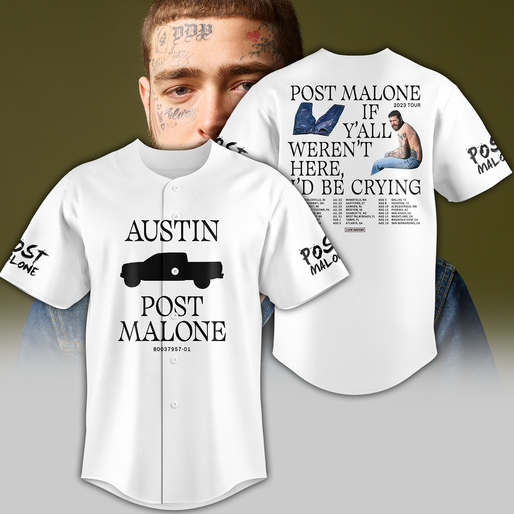 Post Malone Tour 2023 T-Shirt 9