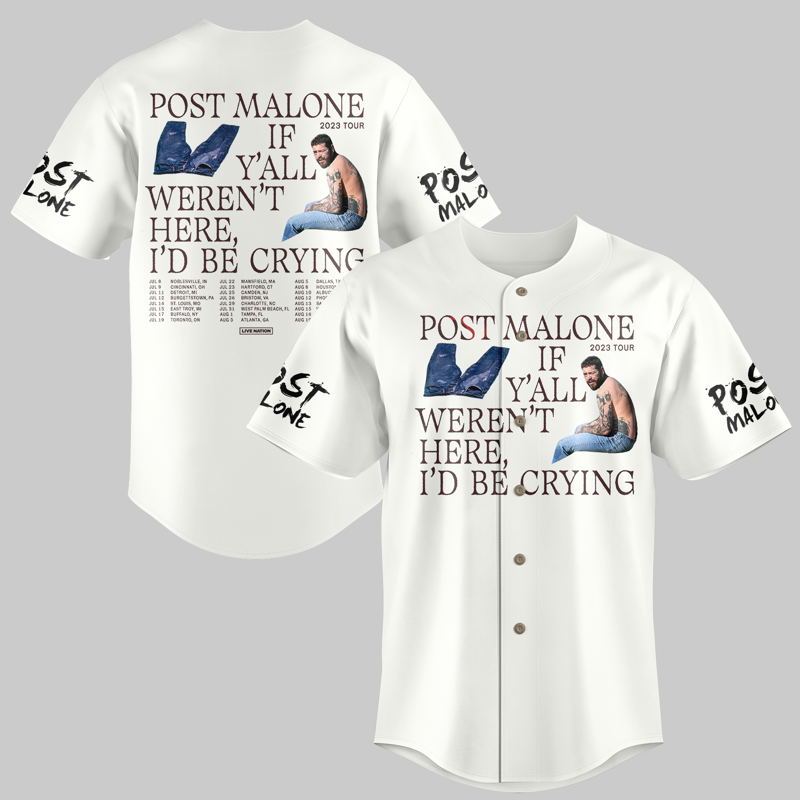 Post Malone Austin Release July 28 2023 Personalized Baseball Jersey -  Growkoc