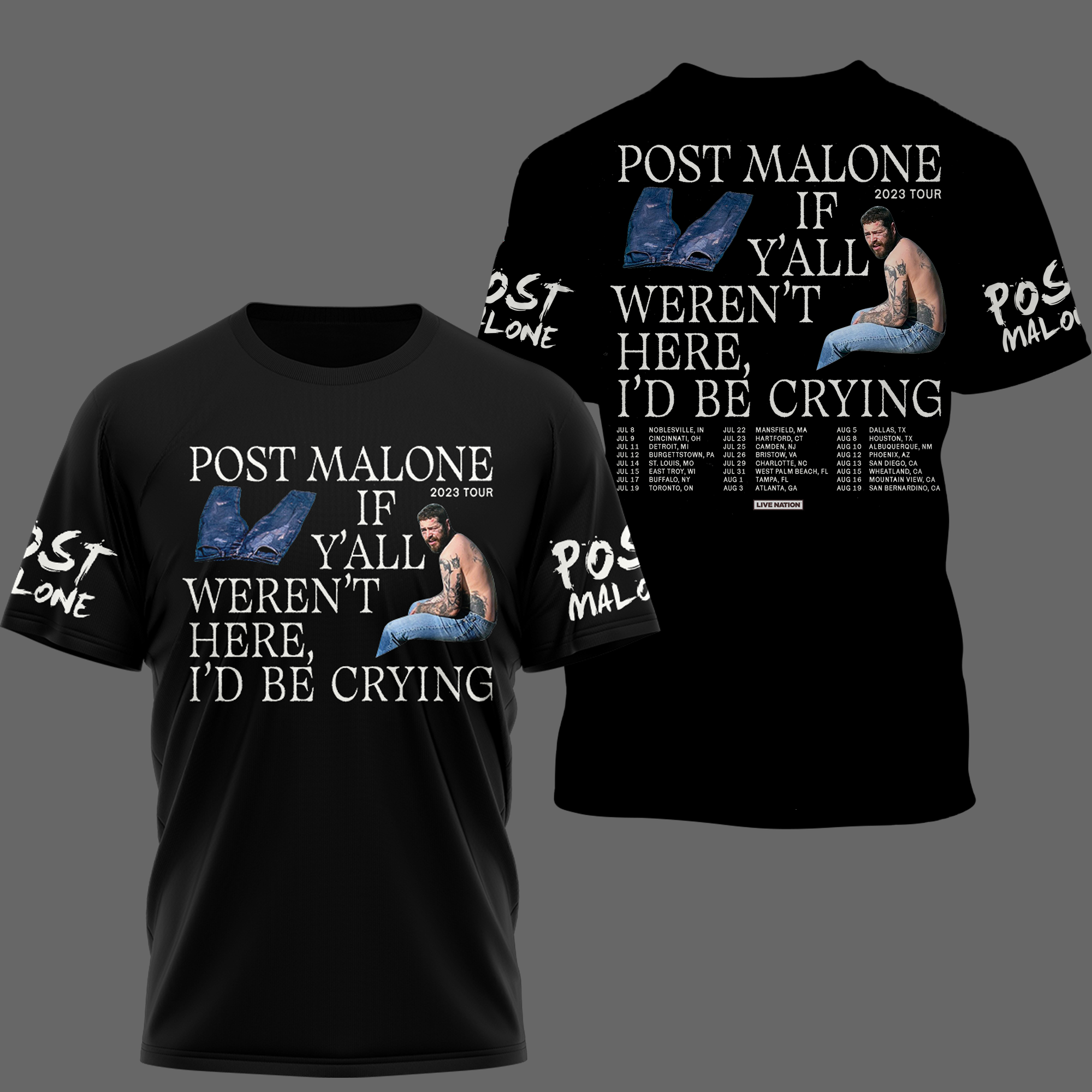 Post Malone Tour 2023 T-Shirt 3
