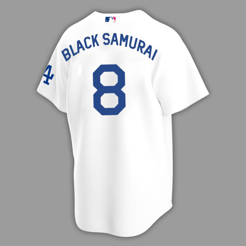 Black Samurai 8 Los Angeles Dodgers Baseball Jersey -   Worldwide Shipping